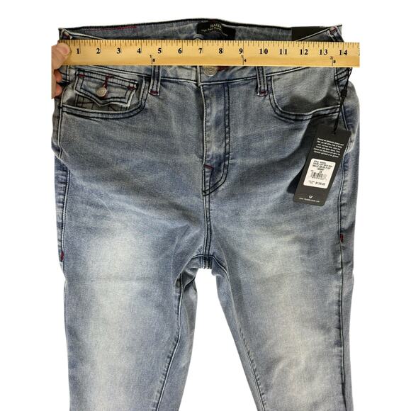 NWT True Religion Jeans Women Halle Light Wash High Rise Super Skinny 28 Flap - Picture 7 of 8